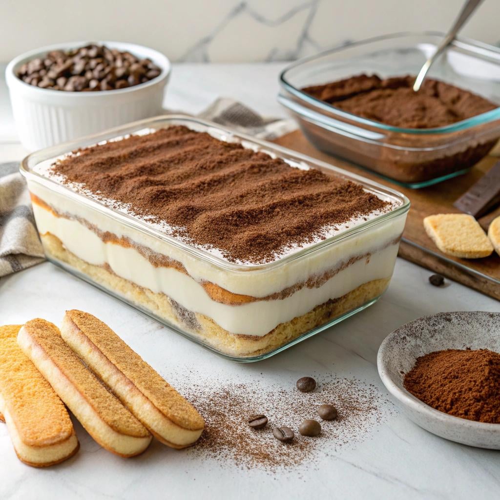 Tiramisu original italian cu amaretto